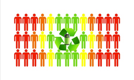 Green ecology makes better people and helps save the worldの写真素材