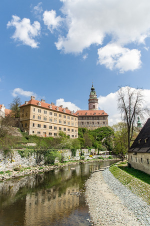 View of Cesky Krumlov of the Czech Republicのeditorial素材