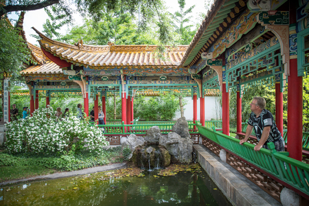 Traditional Japanese Garden, Zurich. August 2015のeditorial素材