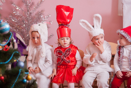 New Year's  in kindergarten editorial reportage Ukraine Lutsk 21.12.2015のeditorial素材
