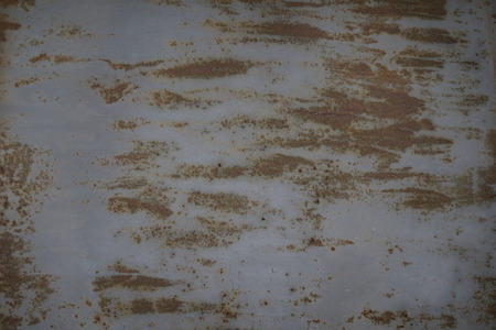 texture of the old rusty painted metal wall