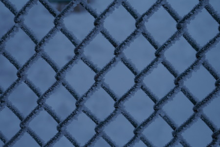 abstraction, frost on the netの写真素材