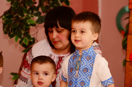 Editorial Reportage Lutsk, Ukraine Malvina kindergarten, family holiday 19.05.17.のeditorial素材