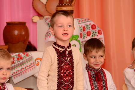 Editorial Reportage Lutsk, Ukraine Malvina kindergarten, family holiday 19.05.17.のeditorial素材