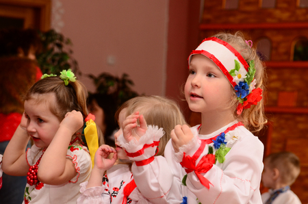 Editorial Reportage Lutsk, Ukraine Malvina kindergarten, family holiday 19.05.17.のeditorial素材