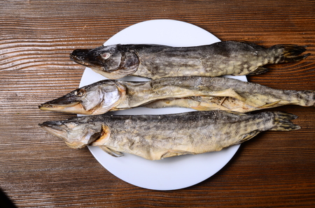 Grilled fish with lemon and figs steak, vintage, steam, representation