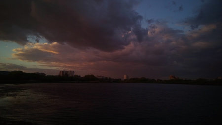 cloud at sunsetの写真素材