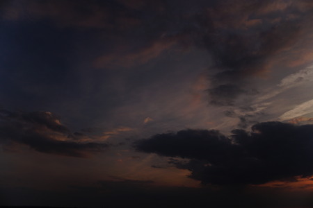 sunset sky cloudsの写真素材