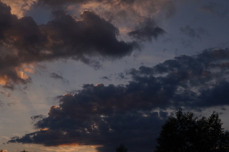 sunset sky clouds