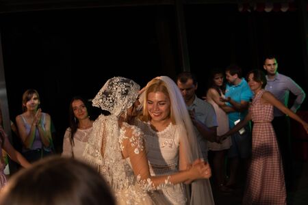 Modern Ukrainian Wedding Kovel Ukraine 08.11.2018のeditorial素材