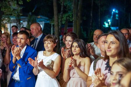 Modern Ukrainian Wedding Kovel Ukraine 08.11.2018のeditorial素材