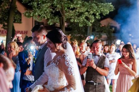 Modern Ukrainian Wedding Kovel Ukraine 08.11.2018のeditorial素材