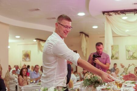 Modern Ukrainian Wedding Kovel Ukraine 08.11.2018のeditorial素材