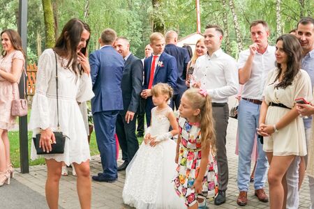 Modern Ukrainian Wedding Kovel Ukraine 08.11.2018のeditorial素材