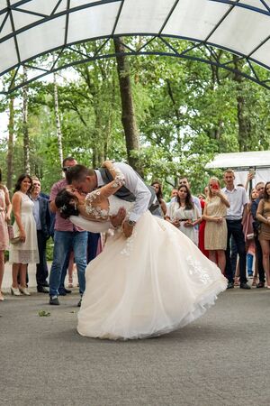 Modern Ukrainian Wedding Kovel Ukraine 08.11.2018のeditorial素材