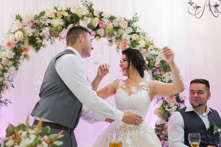 Modern Ukrainian Wedding Kovel Ukraine 08.11.2018のeditorial素材