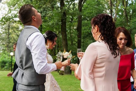 Modern Ukrainian Wedding Kovel Ukraine 08.11.2018のeditorial素材