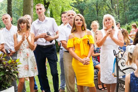 Modern Ukrainian Wedding Kovel Ukraine 08.11.2018のeditorial素材