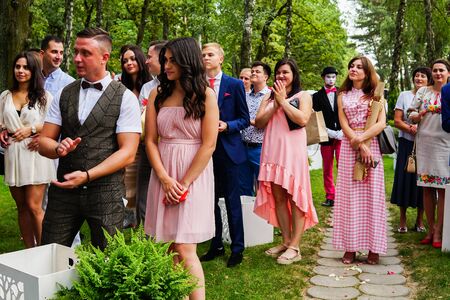 Modern Ukrainian Wedding Kovel Ukraine 08.11.2018のeditorial素材