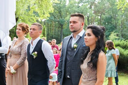 Modern Ukrainian Wedding Kovel Ukraine 08.11.2018のeditorial素材