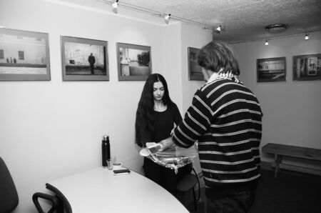 photo exhibition of Lutsk photo artists. Rivne Ukraine 02/22/2018.のeditorial素材