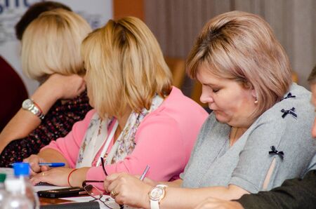 Conference on the enhancement of the implementation of European human rights standards in Ukraine. Lutsk Ukraine 10.19.2018.のeditorial素材