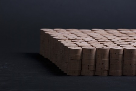 Cork for making fishing rodsの写真素材