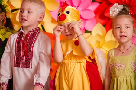 Ukraina, Lutsk, 13 March 2018. Kindergarten is the fifth. Children's holiday matinee . Children...