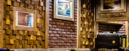 new and clean luxury restaurant in european style Lutsk, Ukraine 02.03.2017.のeditorial素材