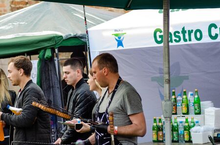 Festival of street food "Food Fest" Lutsk Ukraine 11-05-19.のeditorial素材