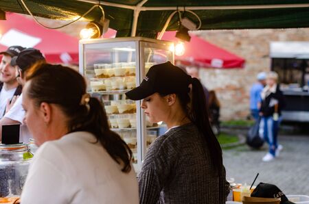 Festival of street food "Food Fest" Lutsk Ukraine 11-05-19.のeditorial素材