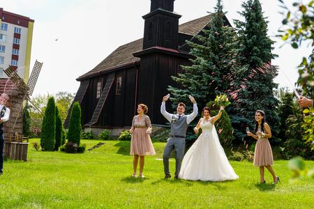 Modern Ukrainian Wedding Kovel Ukraine 08.11.2018のeditorial素材