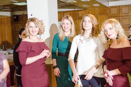 typical Ukrainian wedding, Lutsk Ukraine 14-02-2016.のeditorial素材