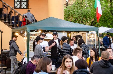 Festival of street food "Food Fest" Lutsk Ukraine 11-05-19.のeditorial素材