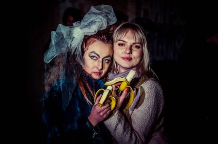 halloween photo shooter, Tarakan Fort in Dubno Ukraine 01/11/2014のeditorial素材