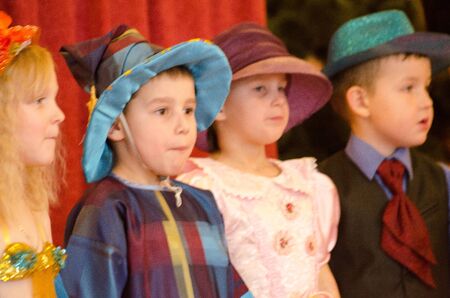 Hats holiday, Malvin kindergarten, Lutsk Ukraine 04/03/2015のeditorial素材