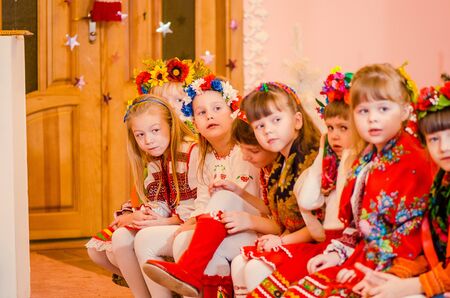 Ukrainian Evenings, Malvin Kindergarten, Lutsk Ukraine 28/01/2015.のeditorial素材