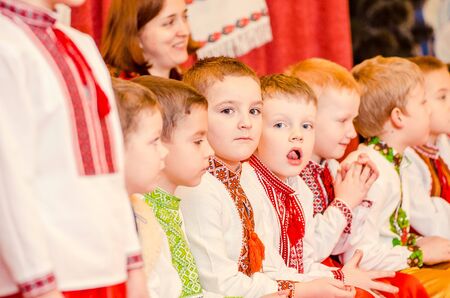 Ukrainian Evenings, Malvin Kindergarten, Lutsk Ukraine 28/01/2015.のeditorial素材