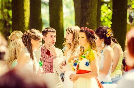 Bridal Parade, Lutsk Ukraine 29/06/2014.のeditorial素材