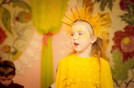 New Year's Eve, kindergarten Malvin, Lutsk Ukraine 05/03/2014.のeditorial素材