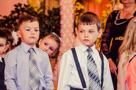 graduation day, kindergarten Malvin, Lutsk Ukraine 20/05/2014.のeditorial素材