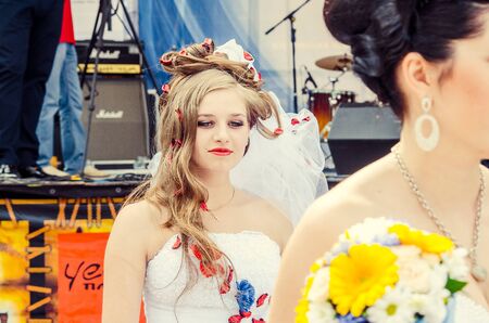 Bridal Parade, Lutsk Ukraine 29/06/2014.のeditorial素材