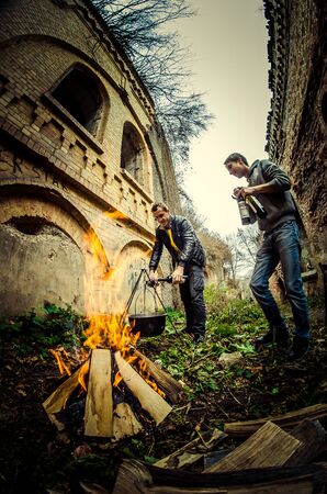 halloween photo shooter, Tarakan Fort in Dubno Ukraine 01/11/2014のeditorial素材