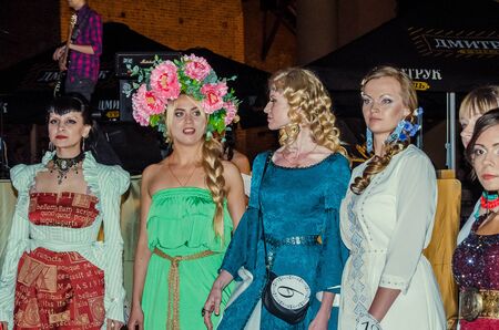 Volyn princess beauty pageant Ukraine Lutsk. 23/07/2015のeditorial素材