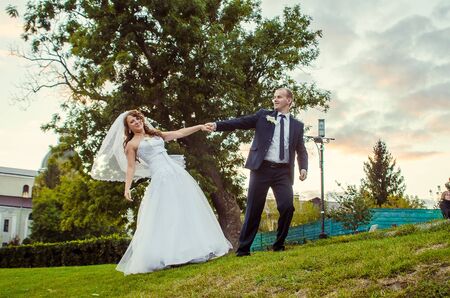 Ukrainian Wedding Ukraine Lutsk 24.10.2014. Ukrainian wedding tradition. Beautiful wedding.のeditorial素材