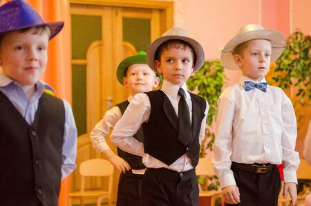 Hats holiday, Malvin kindergarten, Lutsk Ukraine 04/03/2015のeditorial素材