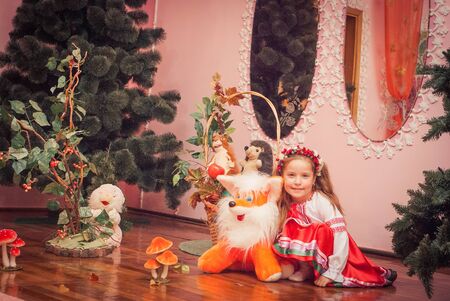 Autumn holiday, Malvin kindergarten, Lutsk Ukraine 18/10/2013.のeditorial素材