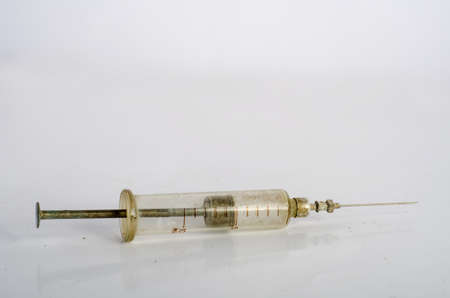 Retro devices injections , syringes , needles, sterelizatorの写真素材