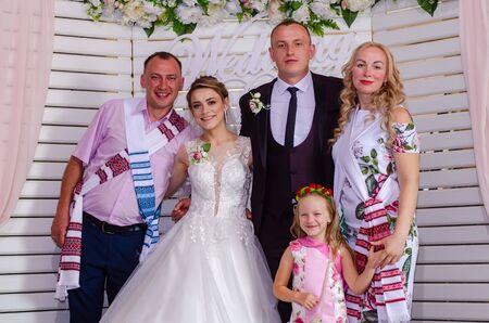 Ukrainian modern Wedding Ukraine Lutsk 02.09.2018のeditorial素材