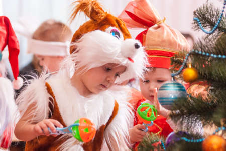 New Years morning in kindergarten editorial reportage Lutsk 21.12.2015のeditorial素材